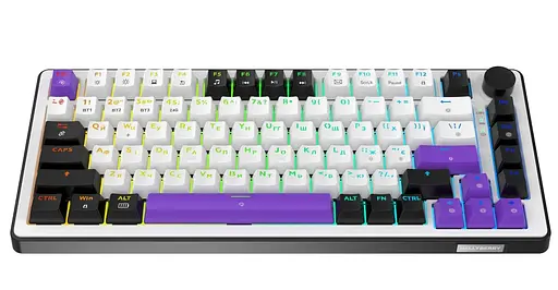 Клавіатура HATOR Hellyberry HK75 wireless White-Violet (HK75_wireless) - фото 2