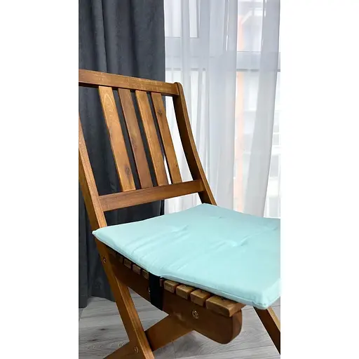 Водоотталкивающая подушка на стул Тиффани однотон (2 шт.) - фото 4