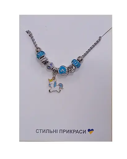 Набір дитячої біжутерії B4324, браслет із шармами типу пандора, Ціна за 1 набір, в пакеті (6923002043247) Вид 4 - фото 1