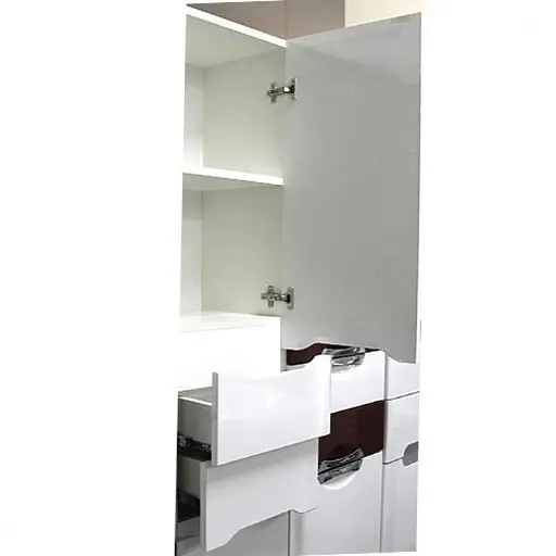 Пенал підлоговий Пік Альба правий для ванної 40 см Білий 30412 - фото 5