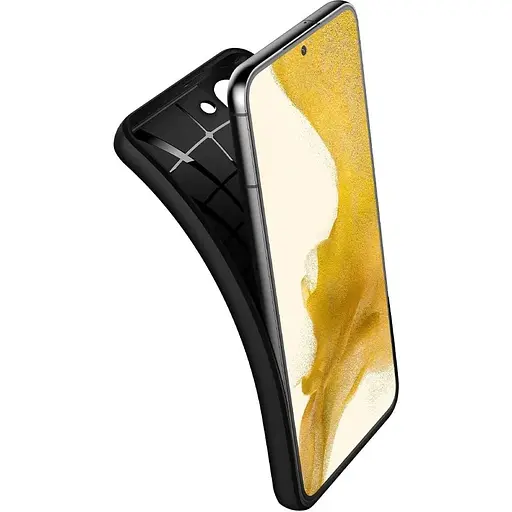 Оригинальный силиконовый противоударный чехол Spigen Core Armor для Samsung Galaxy S22 Plus Black (ACS03980) - фото 6