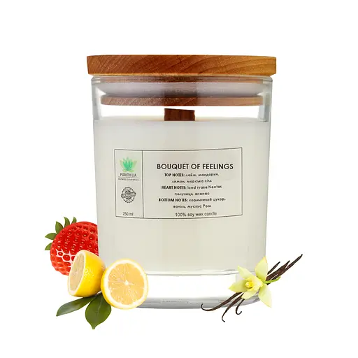 Аромасвічка Bouquet of feelings L PURITY 150 г - фото 1