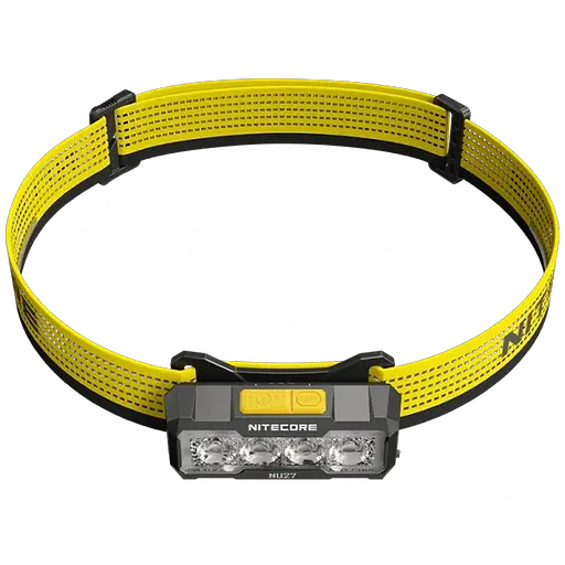 Налобний ліхтар Nitecore NU27 600лм 123м USB-C (10 режимів) біле + червоне світло (Чорний) - фото 2