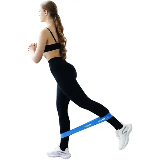 Резинка для фитнеса York Fitness Medium, синий - фото 6