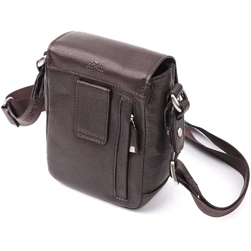 Компактна чоловіча сумка з м'якої натуральної шкіри TONY PEROTTI 14х17х8 см sum0027410 - фото 2