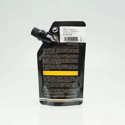 Акрилова фарба Sennelier Abstract, 120 мл, Кадмій жовтий середній відтінок (Cad Yellow Medium Hue) - фото 2