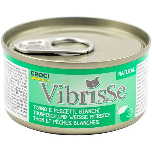 Вологий корм для котів Vibrisse тунець/біла риба 70 г