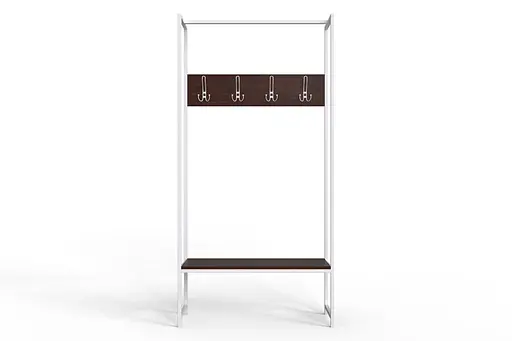 Вішалка модульна підлогова Ferrum-decor Треліс 12 180x90x38 білий ДСП Венге 16мм (FRD-105514) - фото 2