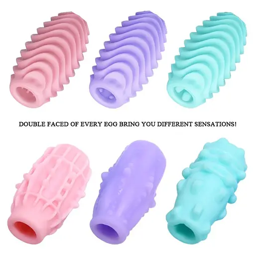 Набор мастурбаторов Pretty Love Double Sided Egg 15 шт. мульти - фото 6