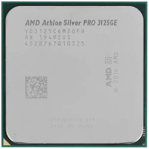 Процессор AMD Athlon Silver 3125GE PRO Socket AM4 (YD3125C6M2OFH) - фото 1