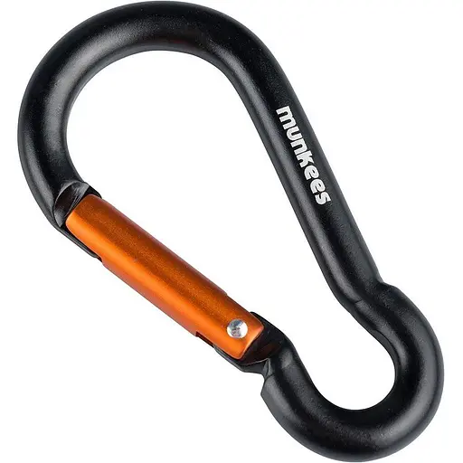 Брелок-карабін Munkees 3247 Pear with Screw Lock 7х70 мм Black (1012-3247-BK)