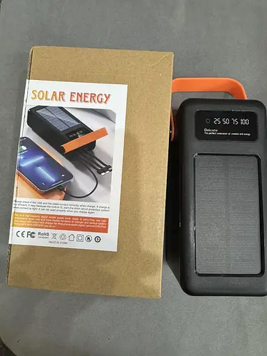 Портативное зарядное устройство для Power Bank ProTech 40000 с фонарем и встроенный кабель адаптер 4 в 1 Черный - фото 9