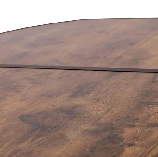 Стол Bo-Camp Melrose Oval 120x80 cm Black/Wood look (1404220) - фото 10