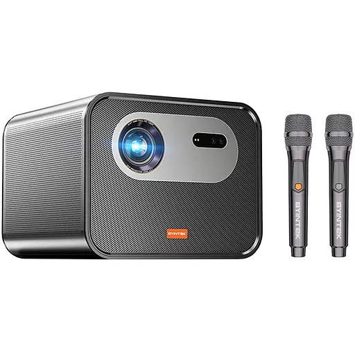 Проектор з мікрофоном BYINTEK R90 Max / 1920x1080 / 2200 ANSI lm / Android TV 11.0 / Wi-Fi / Bluetooth