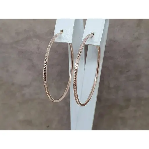 Золоті сережки-кільця Tango. 460042 - фото 4