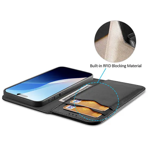 Чохол-книжка Dux Ducis Hivo для Apple iPhone 16, 6.1 Black - фото 3