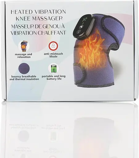 Массажер для колена с подогревом AFDEAL с красным светом, беспроводной подогрев колена с красным светом и вибрацией - фото 3