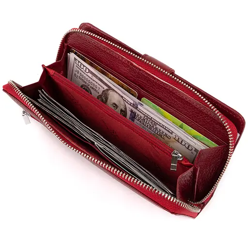 Женский кожаный кошелек ST Leather 19х9.5х2.5 см acs0016016 - фото 4