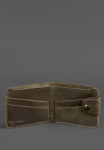 Шкіряне портмоне 4.3 темно-коричневе - фото 4