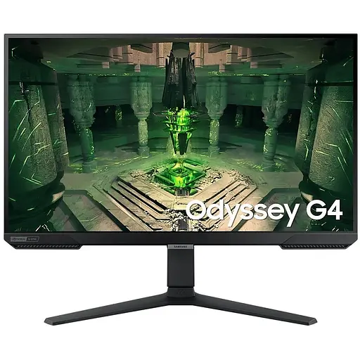 Монітор 27" Samsung Odyssey G4, Black, WLED, IPS, 1920×1080 (16:9), 1 мс, 240 Гц, 400 кд/м², 1000:1, HDR10, 178°/178°, 2xHDMI/DP, VESA (LS27BG400EIXCI)