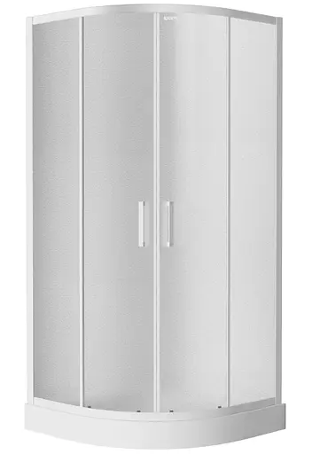 Душова кабіна Eger Tisza 90x90 скло Zuzmara 599-021, матовий, білий - фото 1
