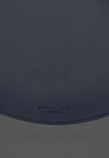 Круглый коврик для мышки BlankNote из натуральной кожи синий краст  - фото 5