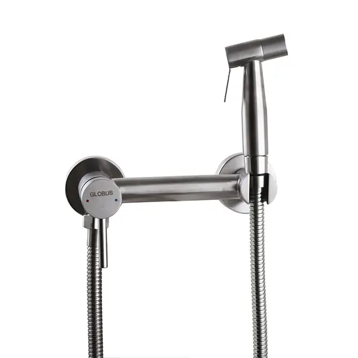 Змішувач для гігієнічного душу зовнішнього монтажу 150 мм Globus Lux SBT-6SS-106MIX, Нержавіюча сталь - фото 3