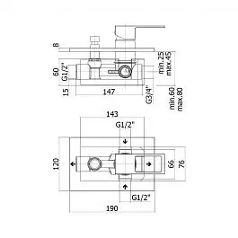 Змішувач для душа Paffoni Effe з металевою накладкою chrome EF015CR/M, Хром - фото 3