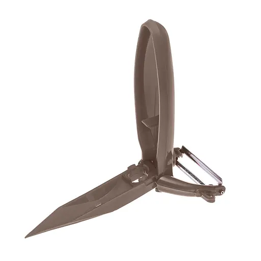 Ніж економка овочечистка для тонкого чищення овочів та фруктів Принцеса кухні , Kitchette Коричневий 84833 - фото 3