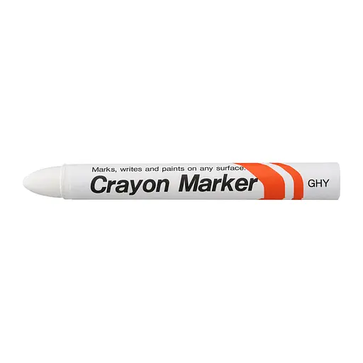 Индустриальный маркер-карандаш перманентный CRAYON MARKER 15 мм Белый Sakura - фото 1