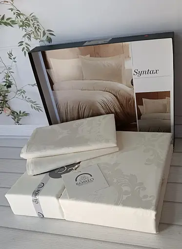 Постільна білизна Syntax Bej Жаккард Romeo Home pbe0051797 - фото 1