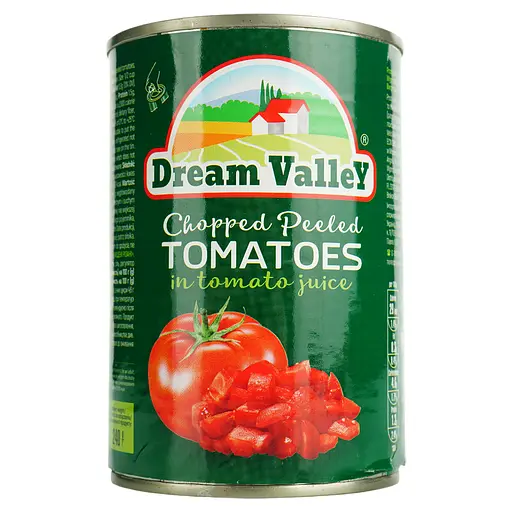 Томати очищені різані Dream Valley 400 г