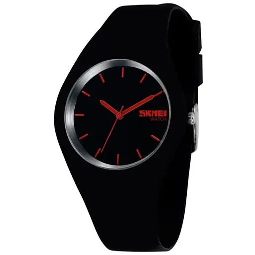 Наручний годинник чоловічий Skmei Rubber Black II 9068 Чорний (486)