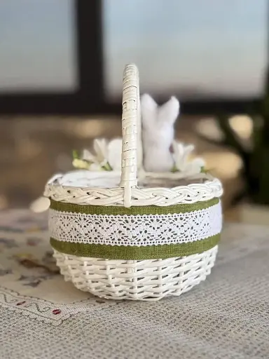 Пасхальная корзина 15х15х18см hand-made 4 MIS LT - фото 2