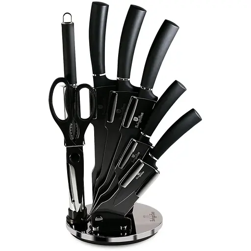 Набор ножей на акриловой подставке Berlinger Haus Carbon Pro (BH-2685)
