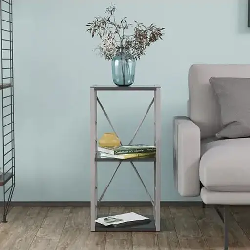 Этажерка 3/34 Серии Коннект 73x34x28 серый ДСП Сосна Кембра 16мм FRD-104306