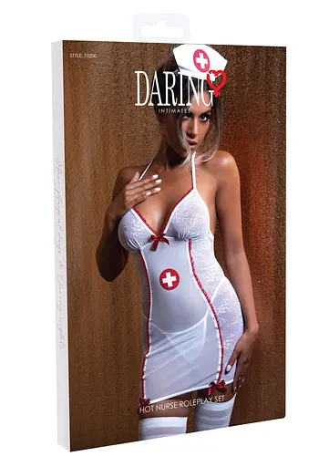 Костюм медсестри Daring Intimates Hot Nurse Roleplay Set S/M білий - фото 5