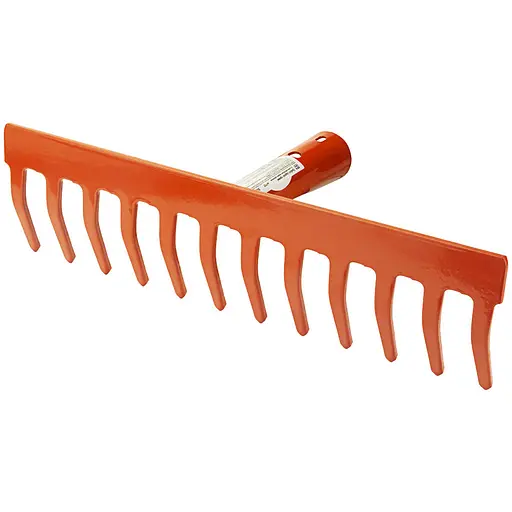 Граблі садові прямі Grad 12 зубів 290×83мм зварне кріплення (5051795) - фото 1