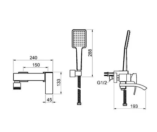 Смеситель для ванны Gappo G3207-8 - фото 7