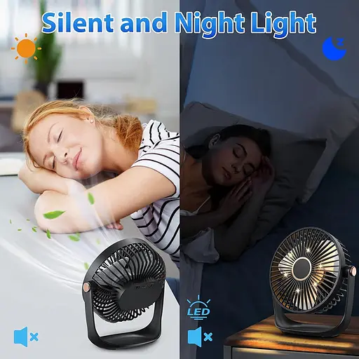 USB-вентилятор со светодиодной подсветкой - фото 4