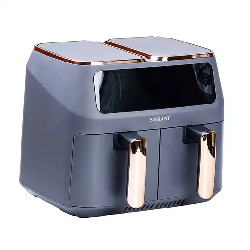 Аерофритюрниця безмасляна Sokany SK-ZG-803 8л електрична з сенсорним керуванням, таймер 2800Вт - фото 5