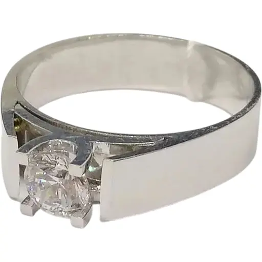 Золоте кільце Столична Ювелірна Фабрика з фіанітом. 154787Б 17,5