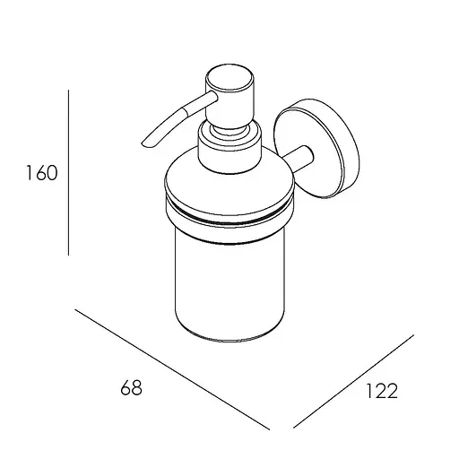 Дозатор для рідкого мила Imprese Skala хром 171275, Хром - фото 2
