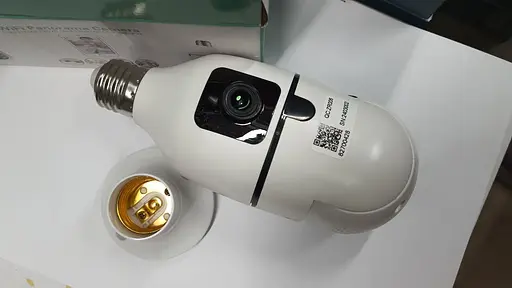 Панорамная беспроводная камера видеонаблюдения IP-камера-лампочка QC-ZR006 WiFi-камера в патрон E27 White - фото 3