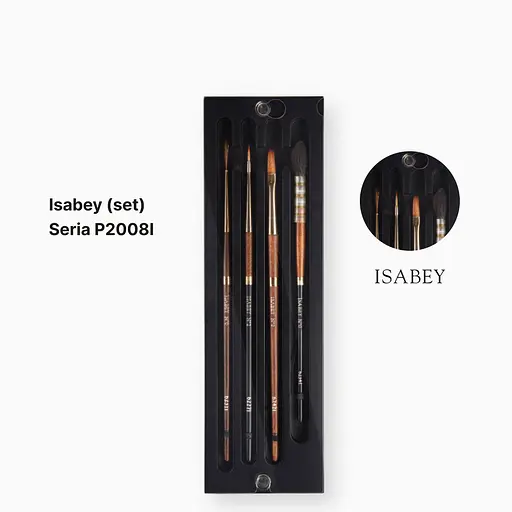 Набор кистей Isabey, 4 шт., профессиональный художественный комплект - фото 5