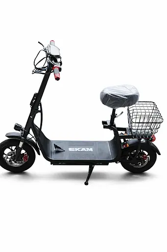 Електросамокат із сидінням 14 дюймів EKAM-15 (1000W/48V/21Ah) Чорний - фото 1