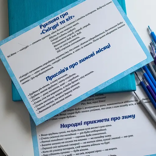 Дидактичний матеріал "Зимові спостереження" 13107147, 16 карток - фото 4