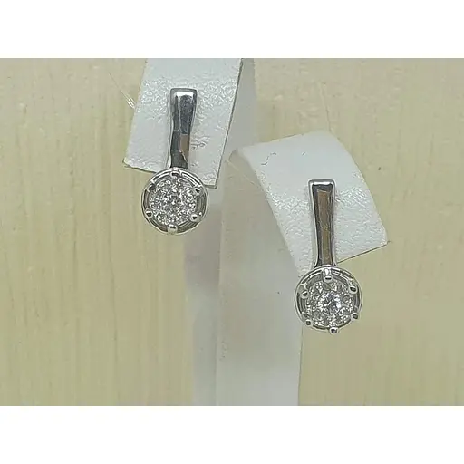 Серебряные серьги Qvaliz с фианитами. 90200514 - фото 4