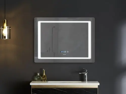 Дзеркало Mixxus Style MR03-90x70 (годинник, LED-підсвічування, антизапотівання) (MI6007) - фото 5