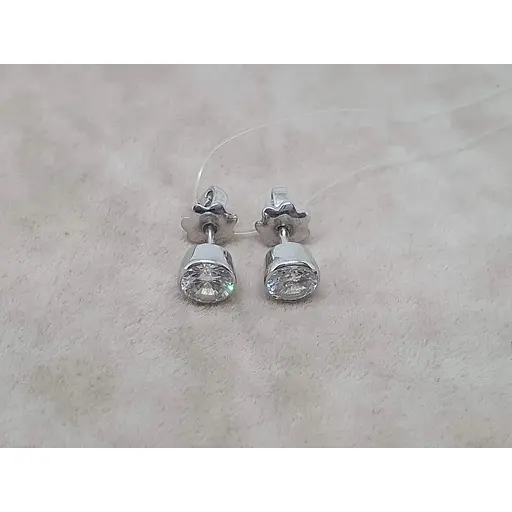 Серебряные пуссеты Qvaliz с фианитами. 902-00611 - фото 3